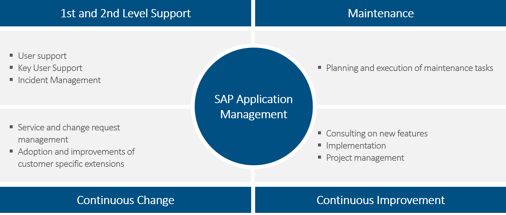 SAP application management